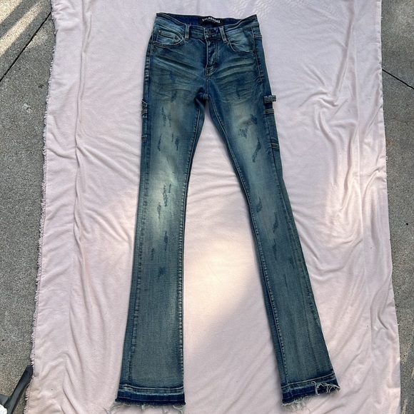 Valabasas Stacked Men’s Jeans – Waist 29, Blue, 40” Inseam - Picture 6 of 14